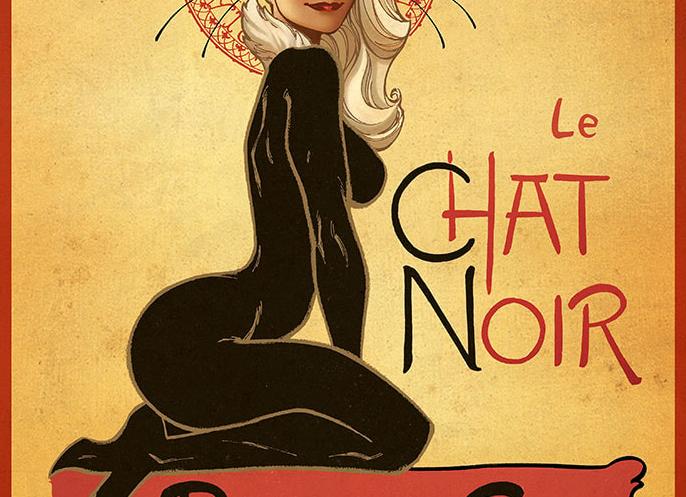 Le Chat Noir — оригинильные рекламные листовки конца XIX века